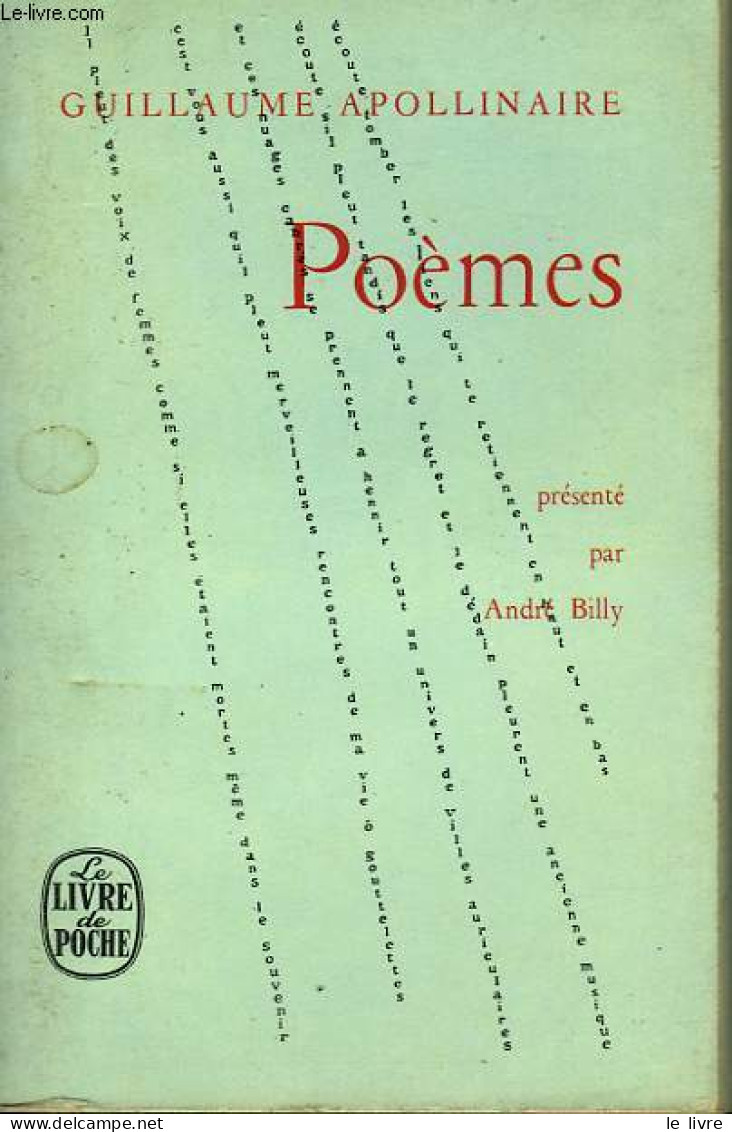 POEMES - APOLLINAIRE GUILLAUME - 1962 - Valérian