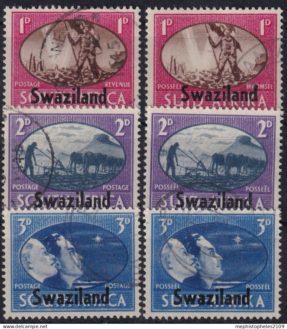 SWAZILAND 1945 - Canceled - Sc# 38-40 - Swaziland (...-1967)