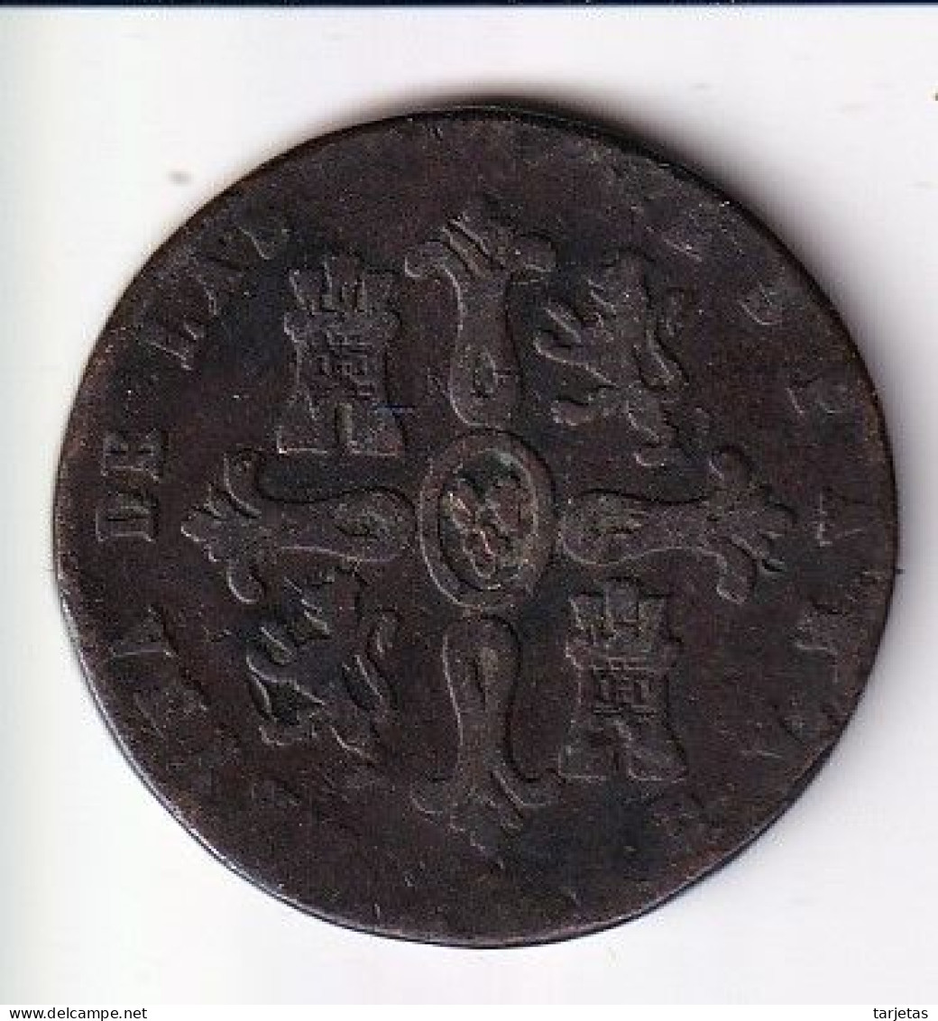 MONEDA DE ESPAÑA DE 8 MARAVEDIS DE ISABEL II DEL AÑO 1849  (COIN) - Münzen Der Provinzen