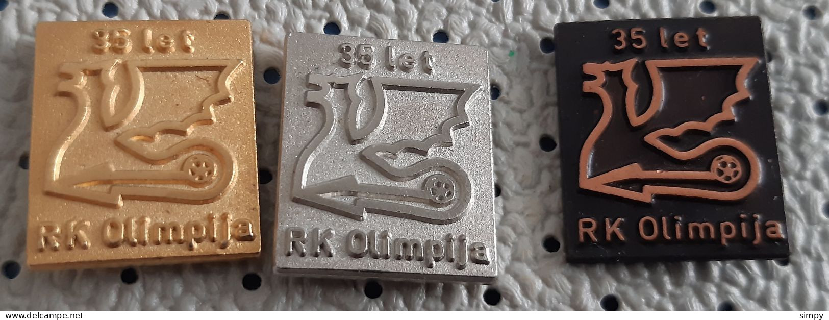 Handball Club RK  OLIMPIJA Ljubljana 35 Years Slovenia Pins - Handball