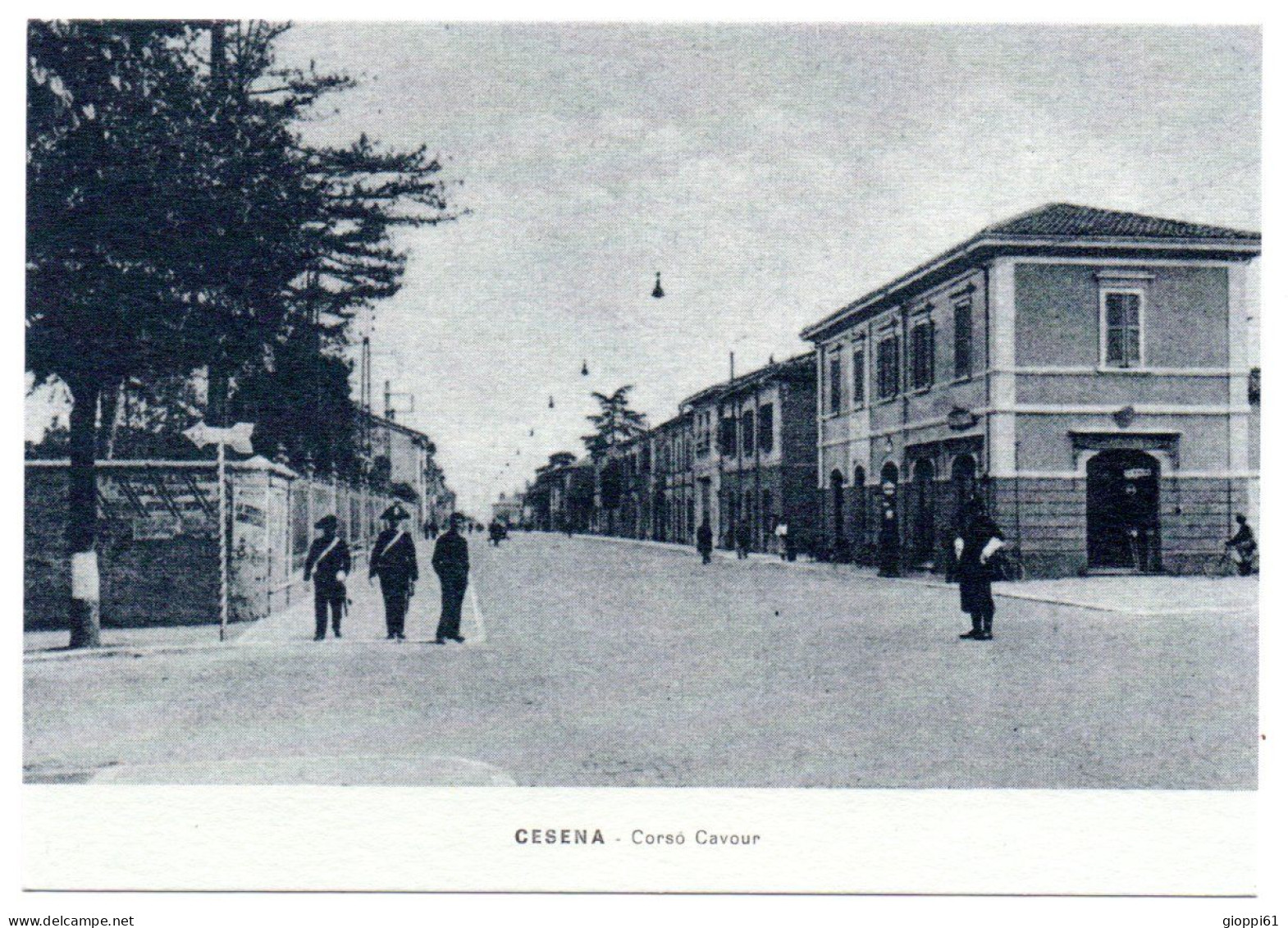 Cesena - Corso Cavour. Vecchia Cesena, (riproduzione) - Cesena