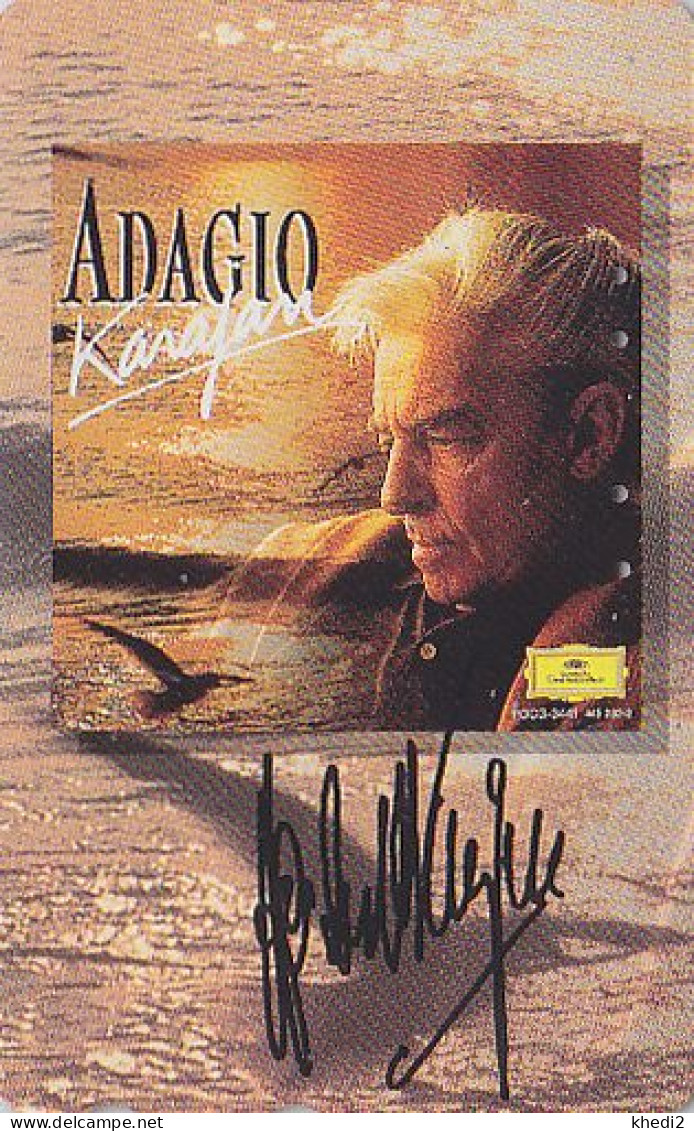 TC JAPON / 110-011 - MUSIQUE - HERBERT VAN KARAJAN - MUSIC Conductor Dirigent AUSTRIA Rel. Bird JAPAN Phonecard - Musik