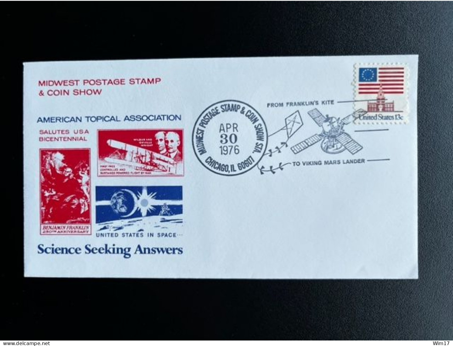 UNITED STATES USA 1976 COVER SCIENCE SEEKING ANSWERS 30-04-1976 VERENIGDE STATEN AMERICA SPACE VIKING - North  America