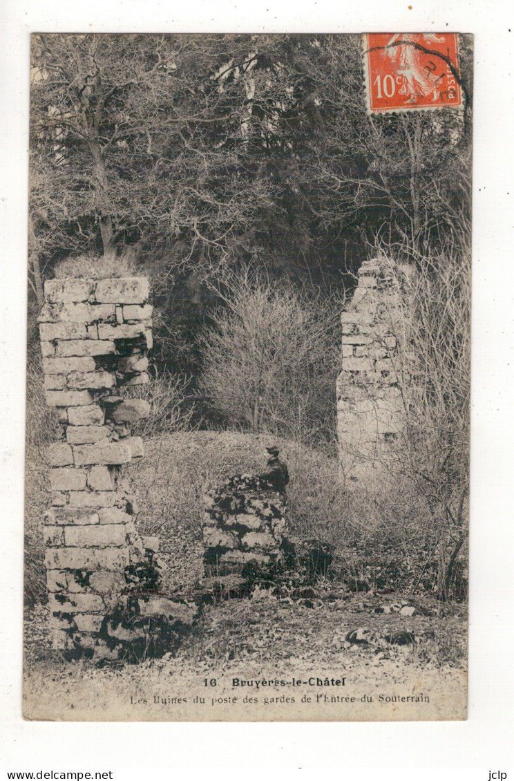 BRUYERES-LE-CHATEL - Les Ruines Du Poste Des Gardes De L'entrée Du Souterrain. - Bruyeres Le Chatel