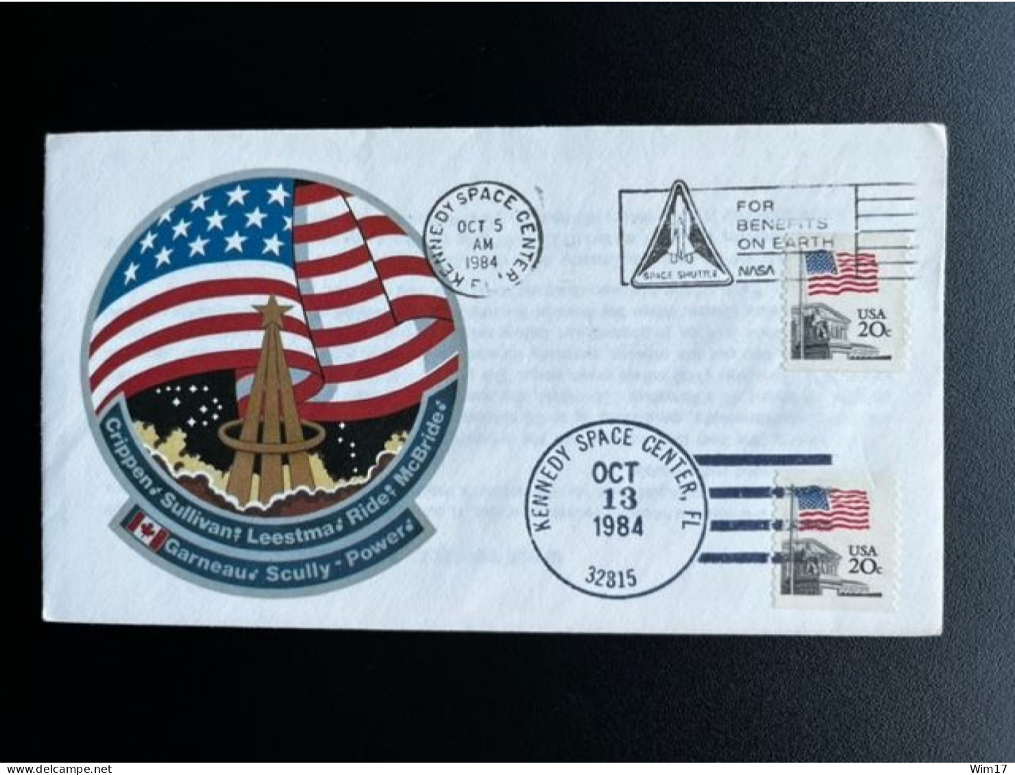 UNITED STATES USA 1984 COVER SPACE SHUTTLE CHALLENGER 05-10-1984 VERENIGDE STATEN AMERICA SPACE - Noord-Amerika