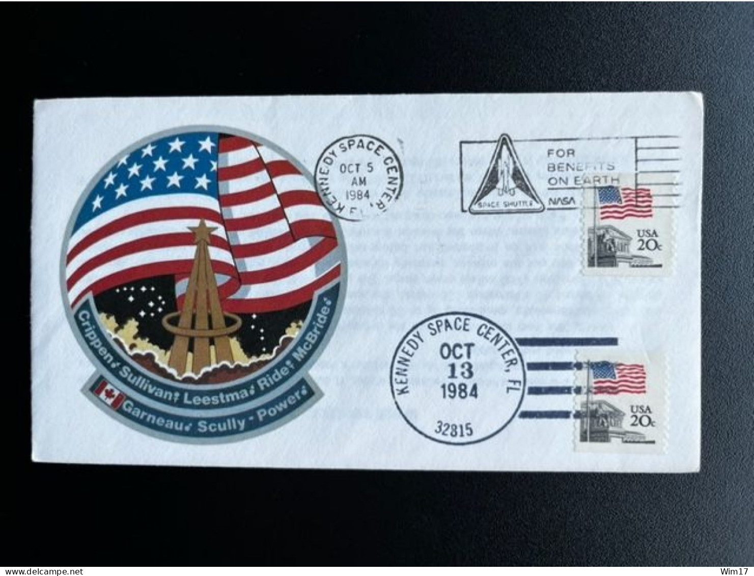 UNITED STATES USA 1984 COVER SPACE SHUTTLE CHALLENGER 05-10-1984 VERENIGDE STATEN AMERICA SPACE - North  America