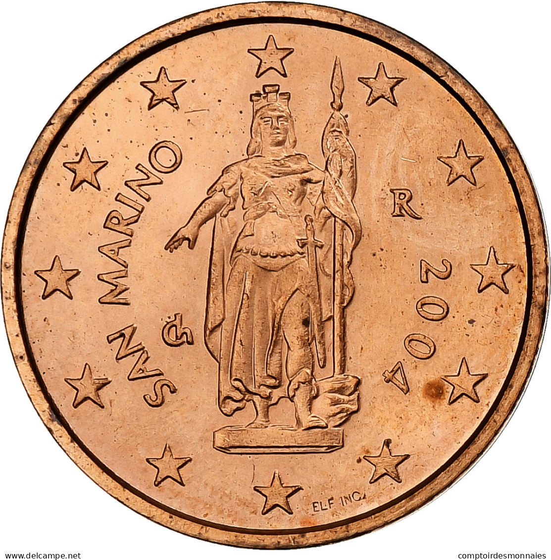 Saint Marin , 2 Euro Cent, 2004, Rome, SPL, Cuivre Plaqué Acier, KM:441 - San Marino