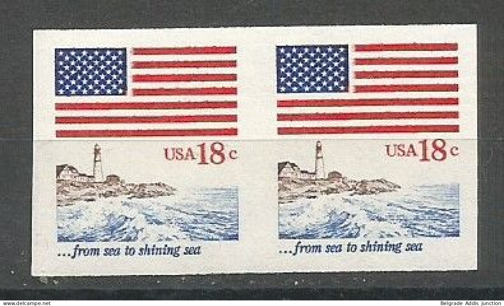 United States USA Scott # 1891 IMPERFORATED In Pair MNH / ** 1981 - Errors, Freaks & Oddities (EFOs)