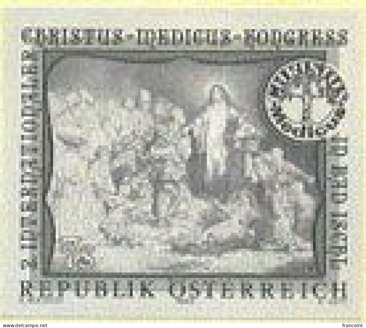 AUSTRIA(1990) "Christ Healing The Sick" By Rembrandt. Black Print. Christus Medicus Congress. Scott No 1507, Yvert No 18 - Ensayos & Reimpresiones