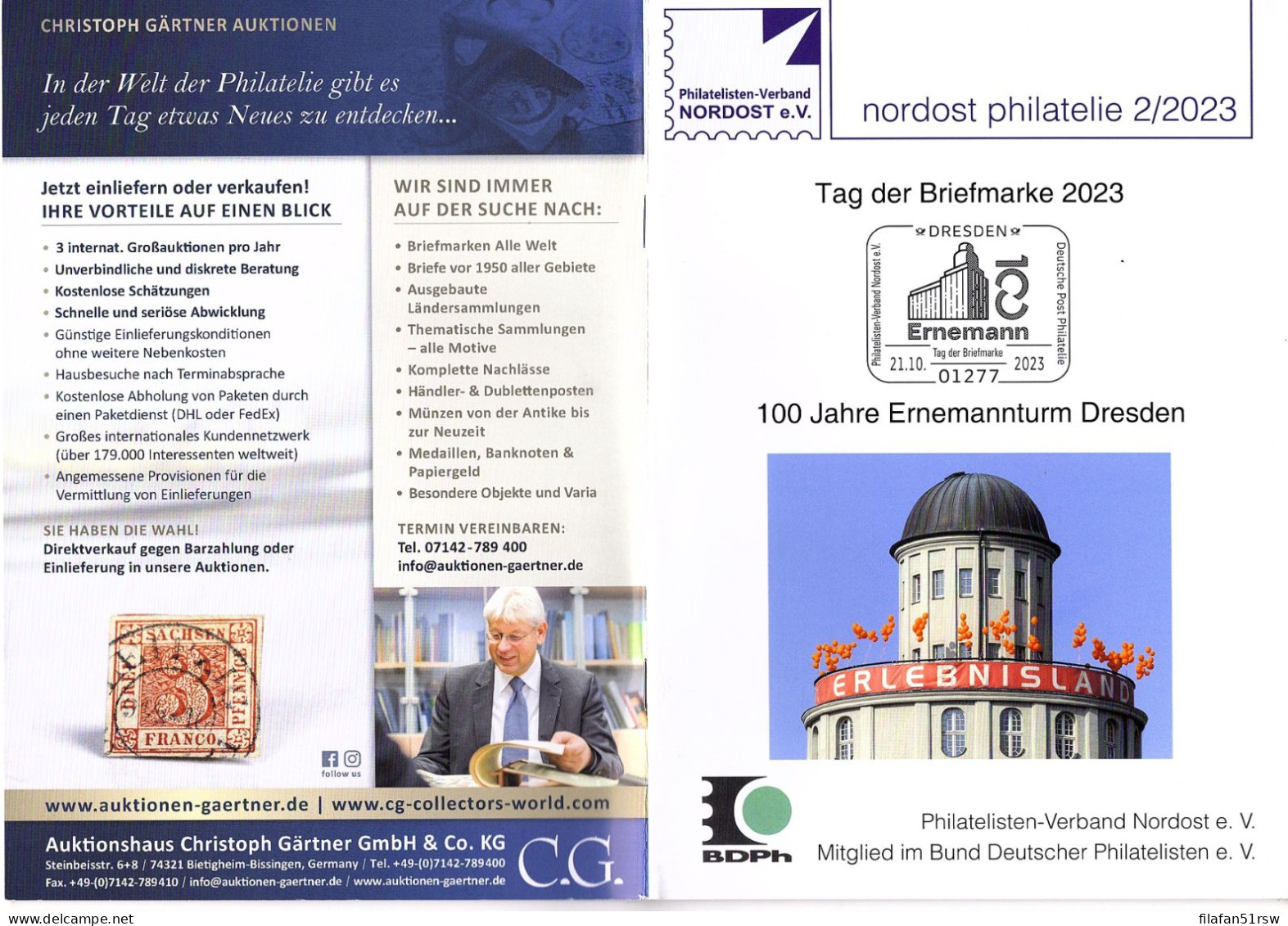 Nordost Philatelie 2/2023, Verbandsnachrichten, Fachbeiträge Zu Sachsen, Sachsen-Anhalt, Brandenburg, Berlin - Filatelia E Storia Postale