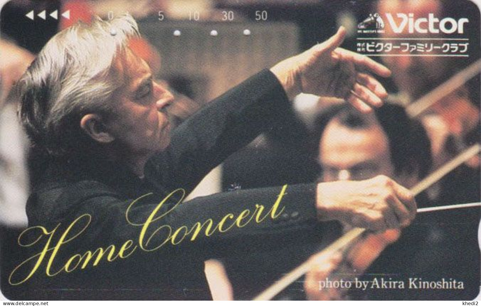 TC JAPON / 110-011 - MUSIQUE - HERBERT VAN KARAJAN - MUSIC Conductor Dirigent AUSTRIA Rel. JAPAN Phonecard - Musique
