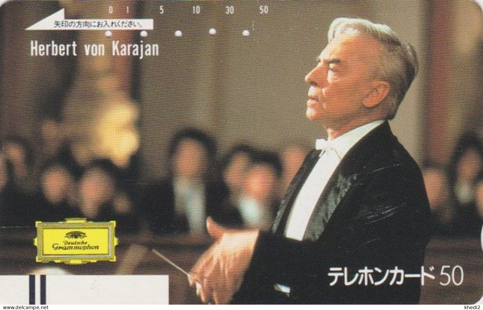 TC Ancienne JAPON / 110-22974 B - MUSIQUE - KARAJAN MUSIC - Austria Rel.JAPAN Front Bar Free Phonecard - Balken TK - Musik