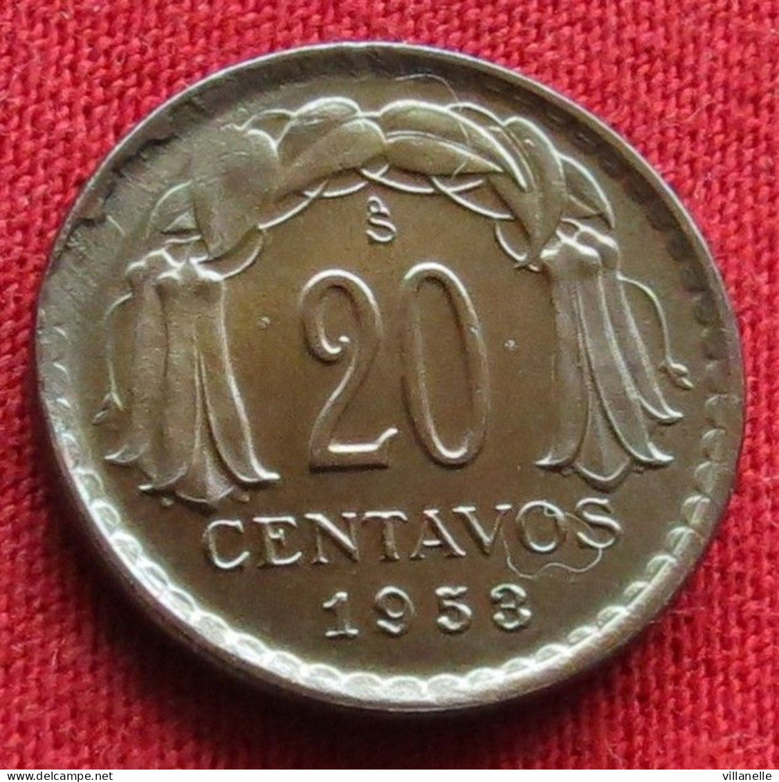 Chile 20 Centavos 1953 KM# 177 *VT Chili - Chili