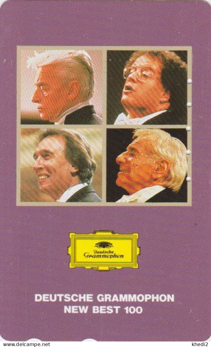 TC JAPON / 110-016 - MUSIQUE - HERBERT VON KARAJAN & Other Conductors - MUSIC Dirigent AUSTRIA Rel. JAPAN Phonecard - Musik