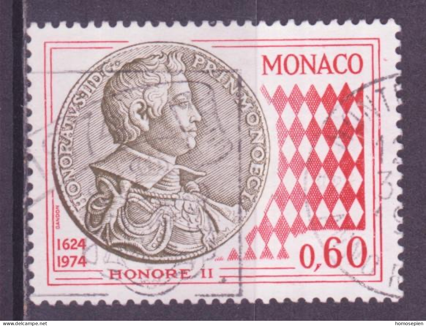 Monaco 1974 Y&T N°980 - Michel N°1137 (o) - 60c Art Numismatique - Gebruikt