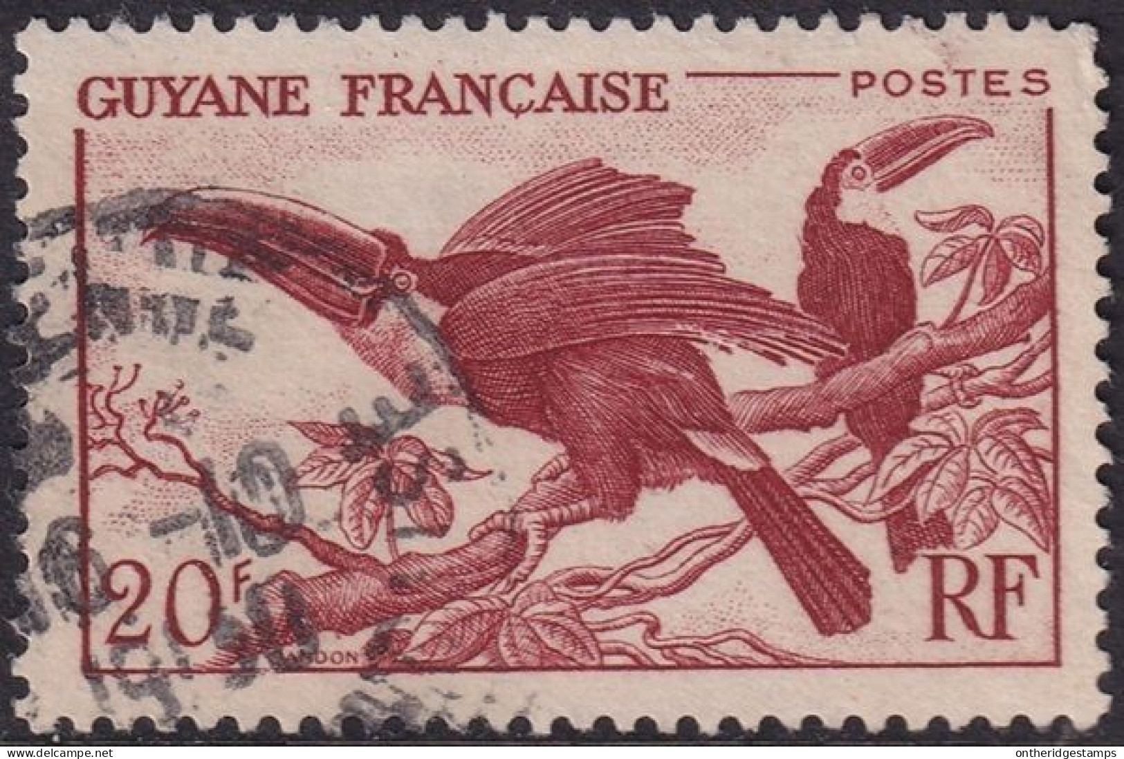 French Guiana 1947 Sc 206 Guyane Yt 215 Used - Oblitérés