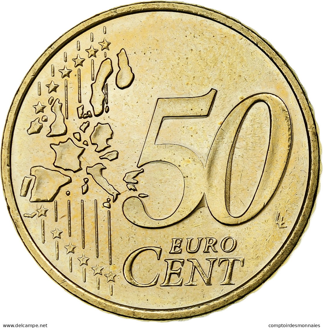 Monaco, 50 Euro Cent, 2002, Paris, SPL, Laiton, KM:172 - Monaco