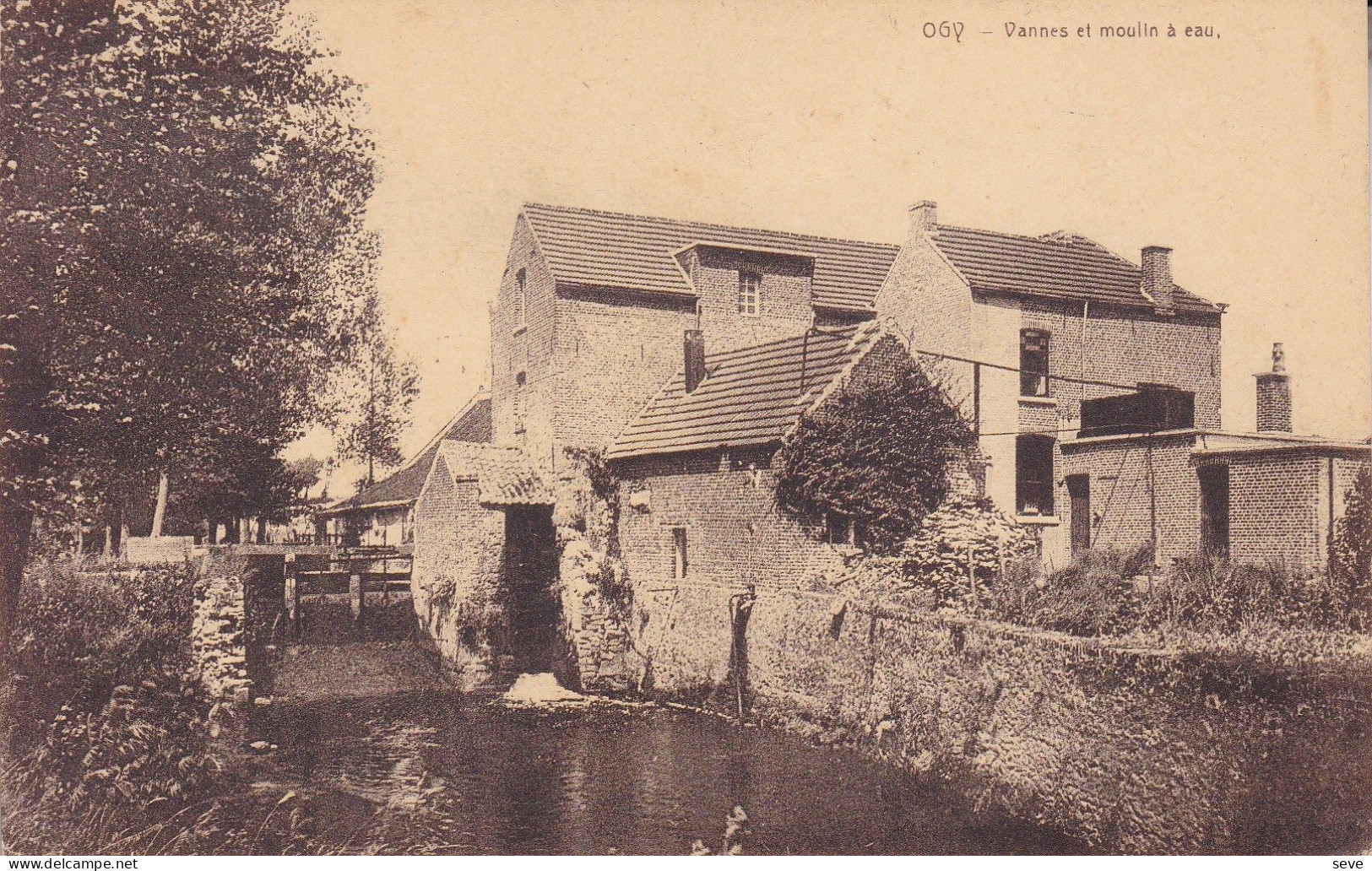 OGY LESSINES Vannes Et Moulin à Eau Carte Postée En 1932 - Lessines