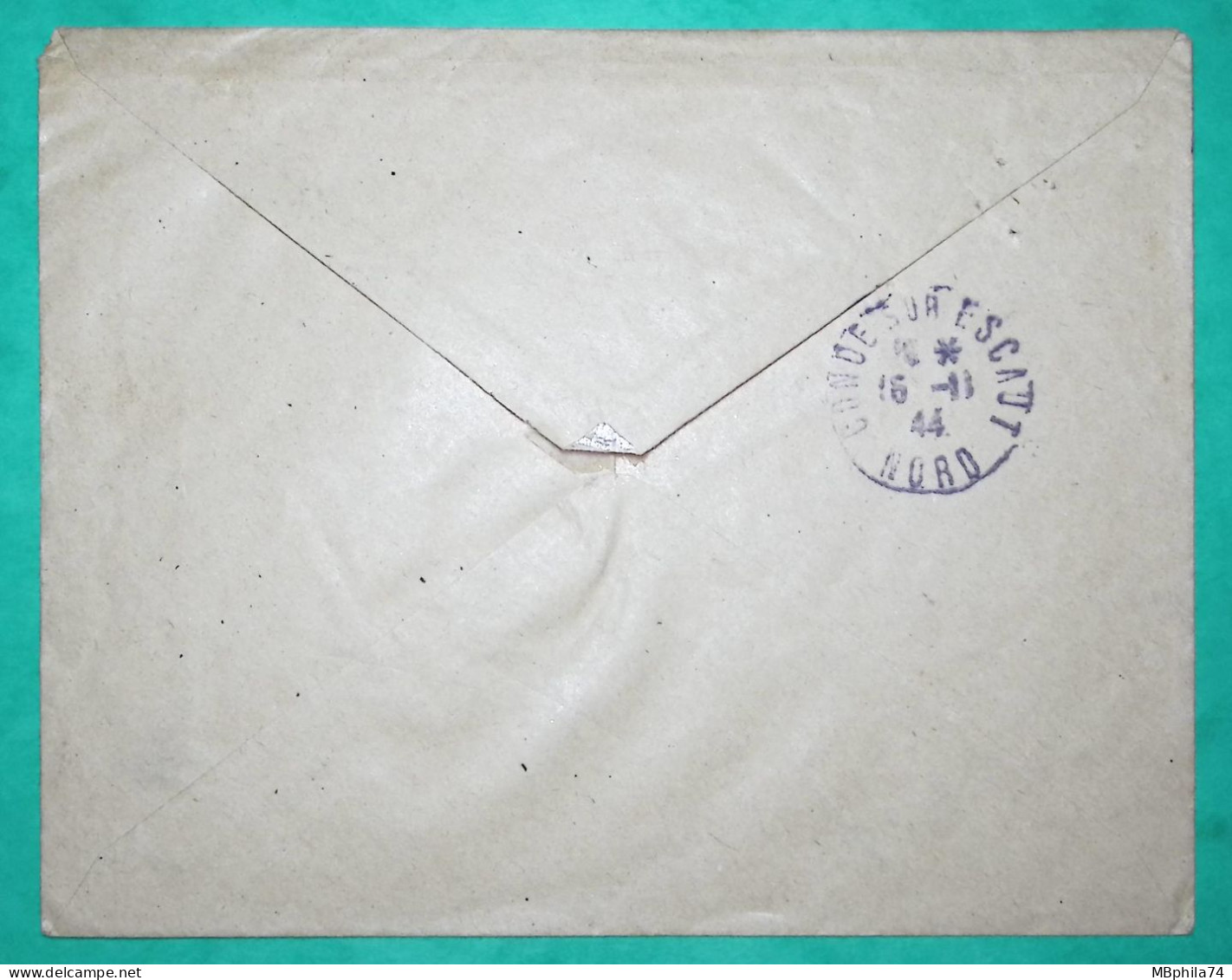 N°619 + 623 MIXTE CHAPPE ARC DE TRIOMPHE RECOMMANDE LILLE NORD POUR ST AYBERT 1944 LETTRE COVER FRANCE - 1944-45 Arc De Triomphe