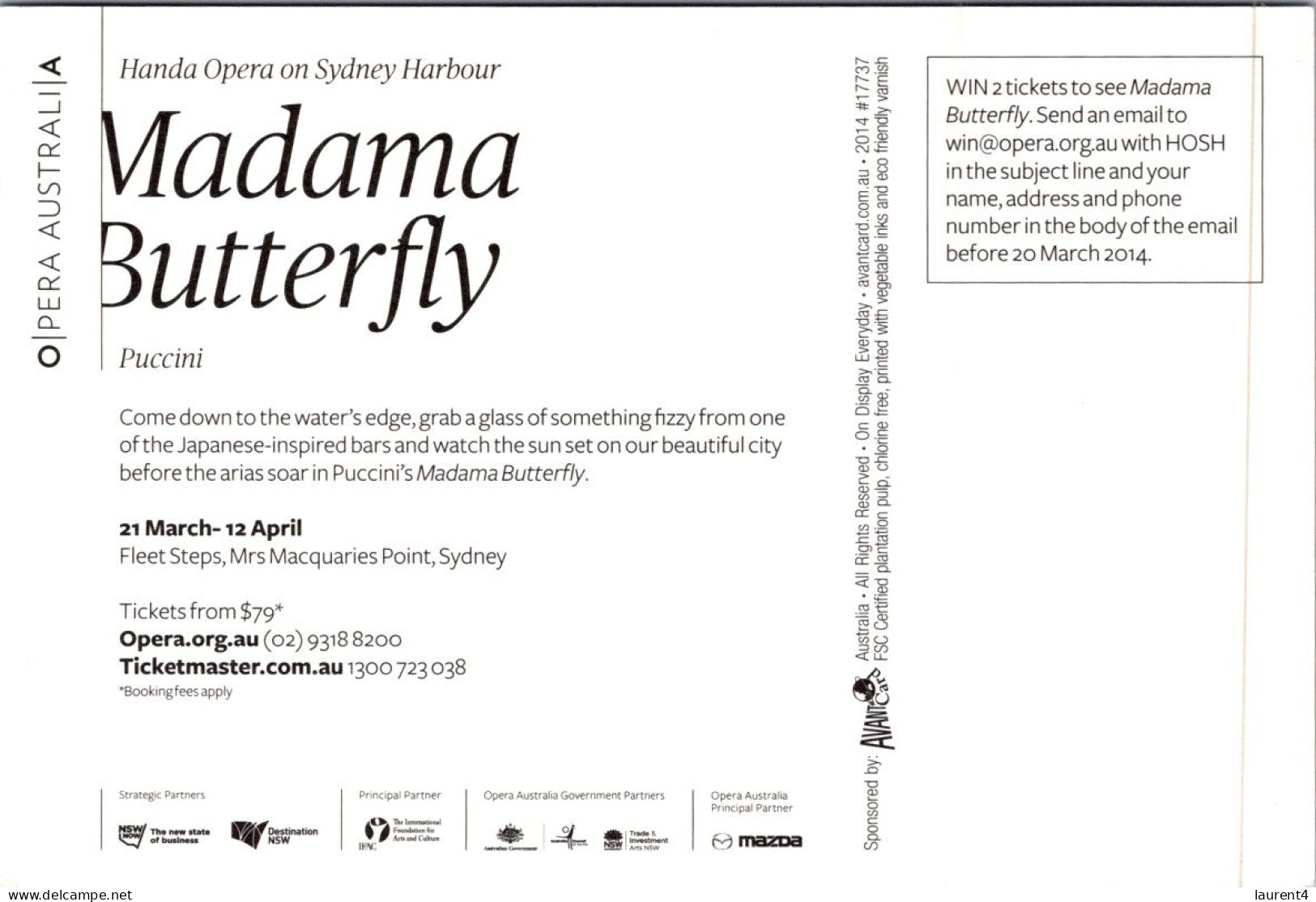 13-12-2023 (2 W 15) Australia - AVANTI -  Opera Australia - Madama Butterfly - Opéra