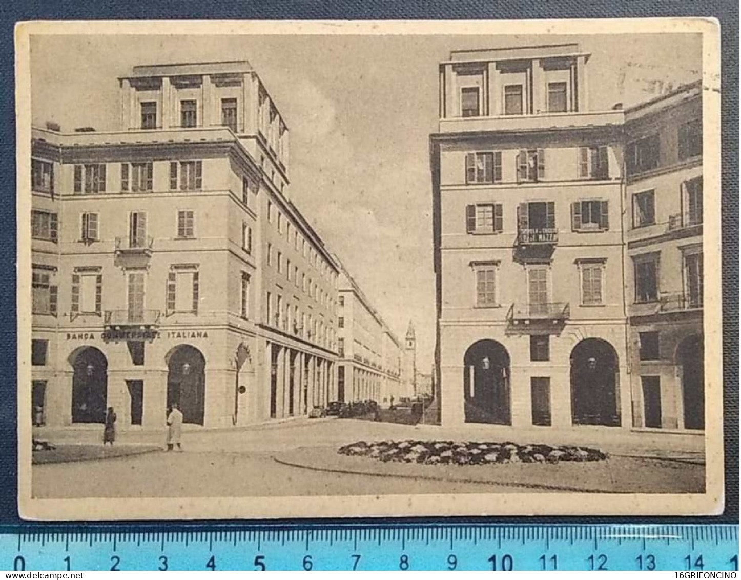 TORINO : 1950  VIA  ROMA - CARTOLINA  ANIMATA  E  VIAGGIATA . - Multi-vues, Vues Panoramiques