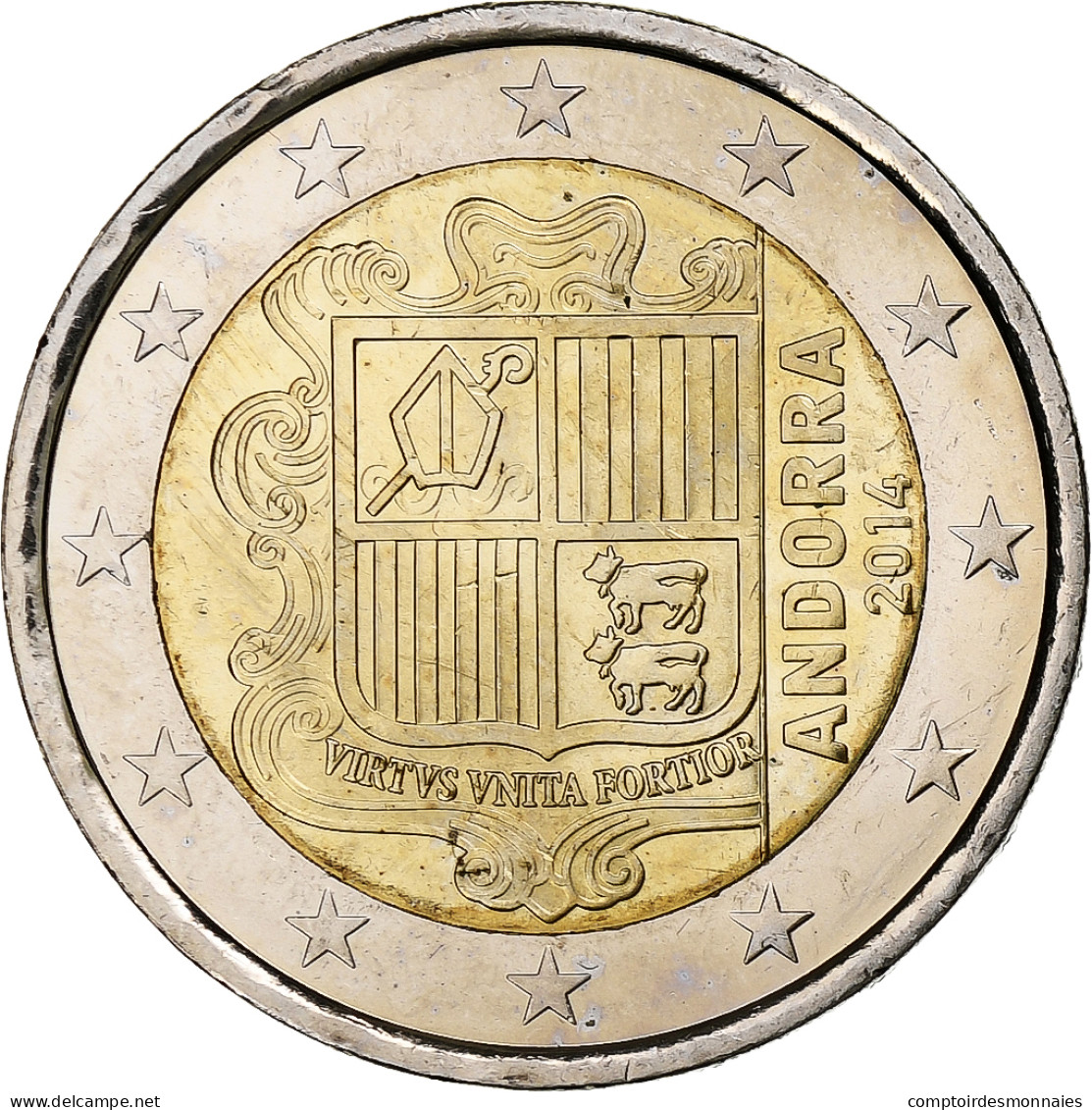 Andorre, 2 Euro, 2014, SPL, Bimétallique, KM:New - Andorra