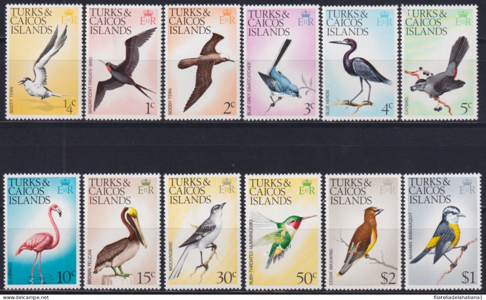 F-EX46000 TURKS & CAICOS MNH 1973 BIRD AVES PAJAROS OISEAUX VOGEL (NO COMPLETE).  - Collections, Lots & Series