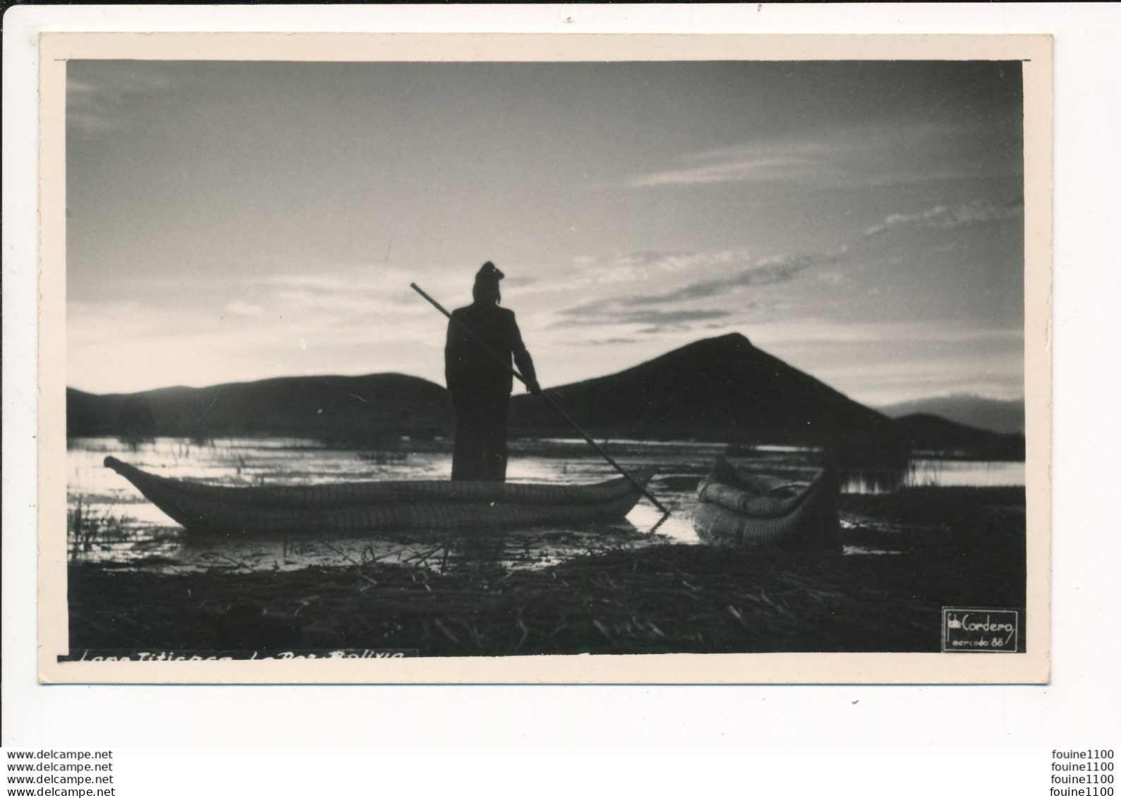 LAGO TITICACA BOLIVIA BOLIVIE  ( Format 9 X 14 Cm ) - Bolivie