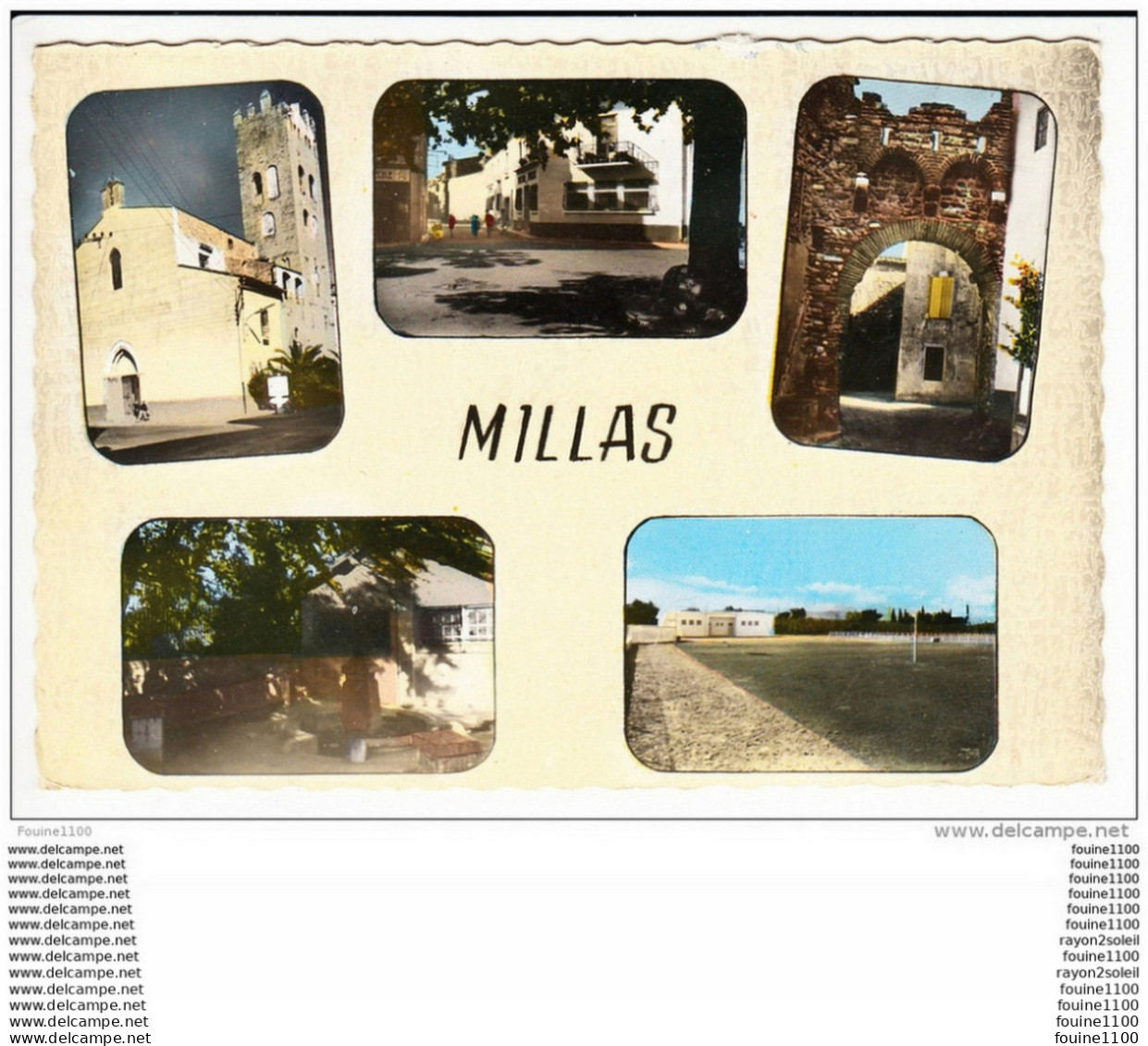 Carte ( Format 15 X 10,5 Cm )  Millas  ( Recto Verso ) - Millas