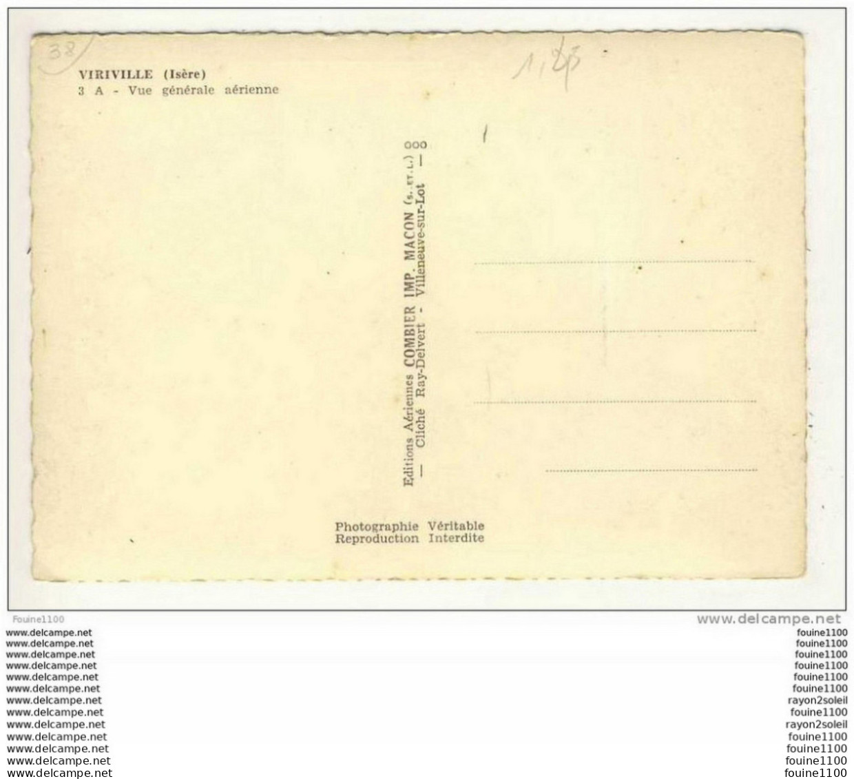 Carte ( Format 15 X 10,5 Cm ) VIRIVILLE   ( Recto Verso ) - Viriville
