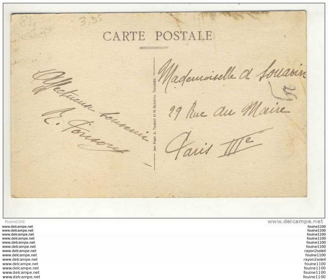Carte De Châteauneuf Du Pape ( Recto Verso ) Format C.P.A - Chateauneuf Du Pape