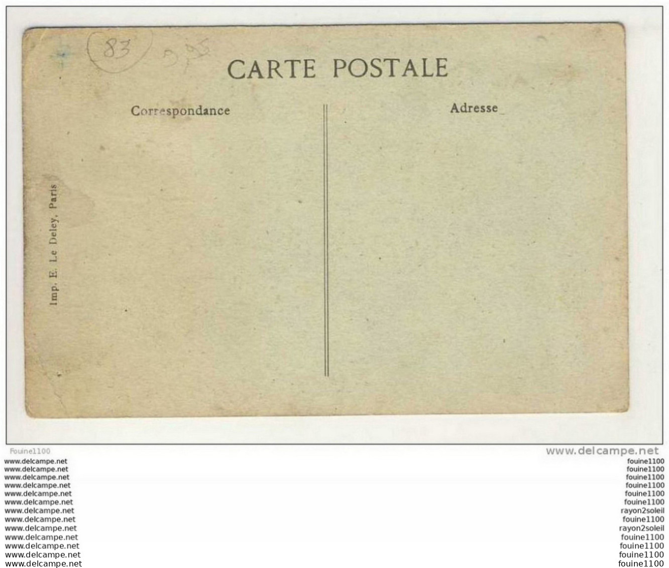 ## PEU COURANTE ##  Carte De  Vidauban  Astros Aqueduc Saint Lambert ( Recto Verso ) - Vidauban