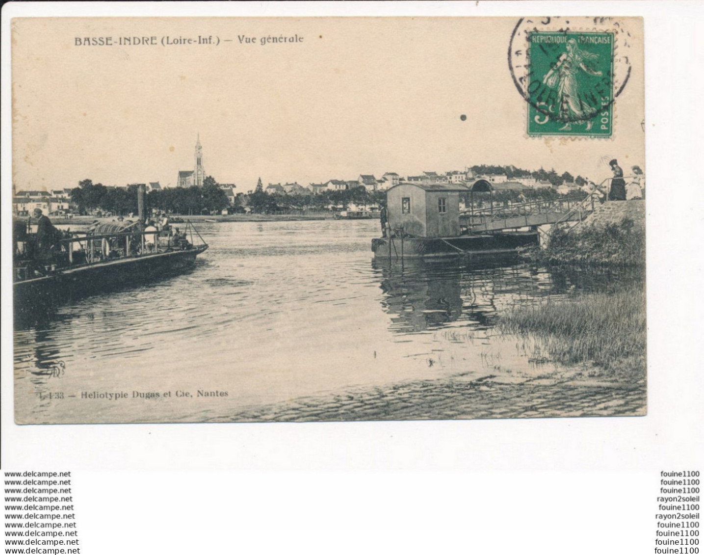 Carte De BASSE INDRE ( Recto Verso ) - Basse-Indre