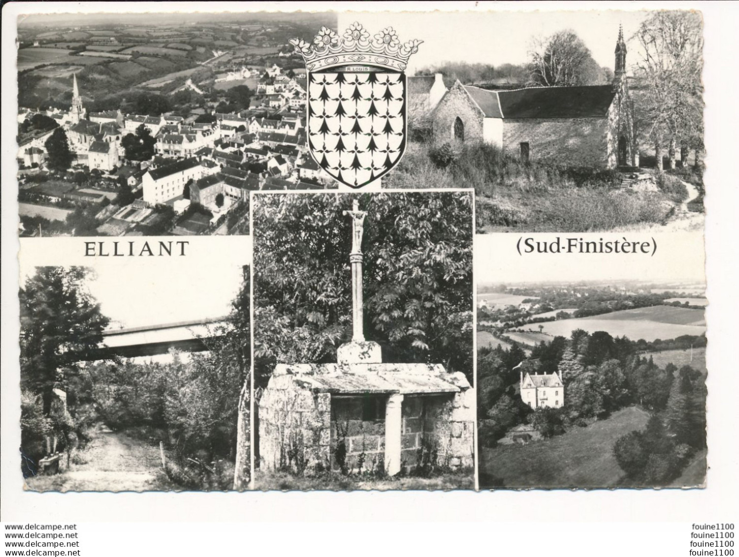 Carte ( Format 15 X 10,5 Cm ) ELLIANT ( Multivues ) - Elliant