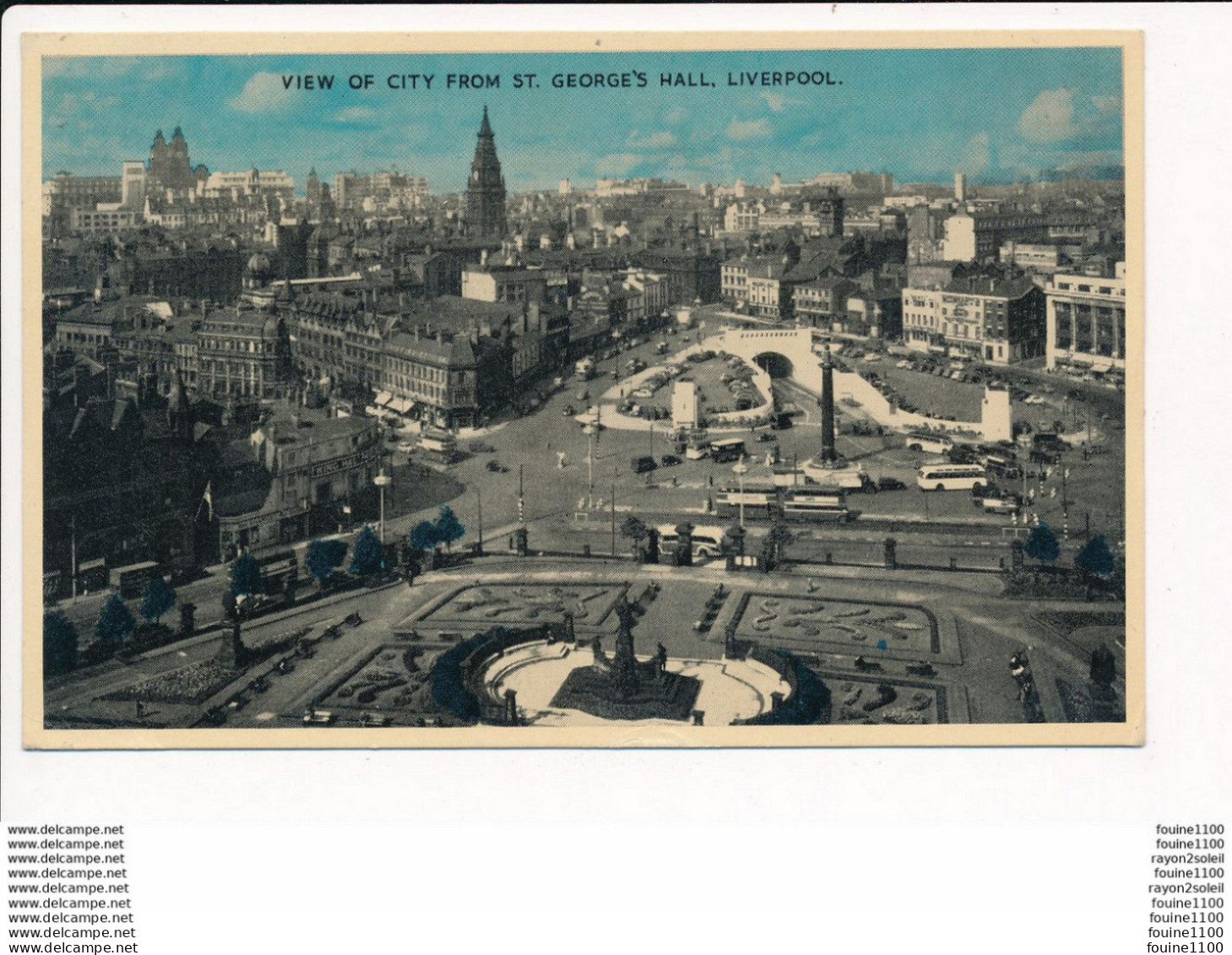 Carte VIEW OF CITY FROM ST. GEORGE'S HALL LIVERPOOL - Liverpool