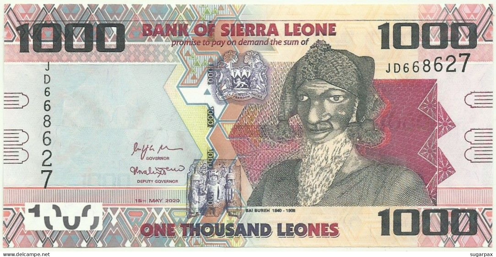 Sierra Leone - 1000 Leones - 2020 - Pick: 30.NEW - Unc. - Serie JD - 1.000 - Sierra Leone