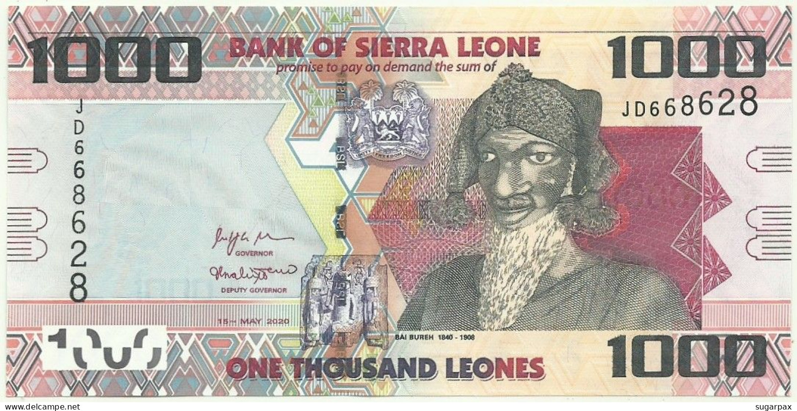 Sierra Leone - 1000 Leones - 2020 - Pick: 30.NEW - Unc. - Serie JD - 1.000 - Sierra Leone