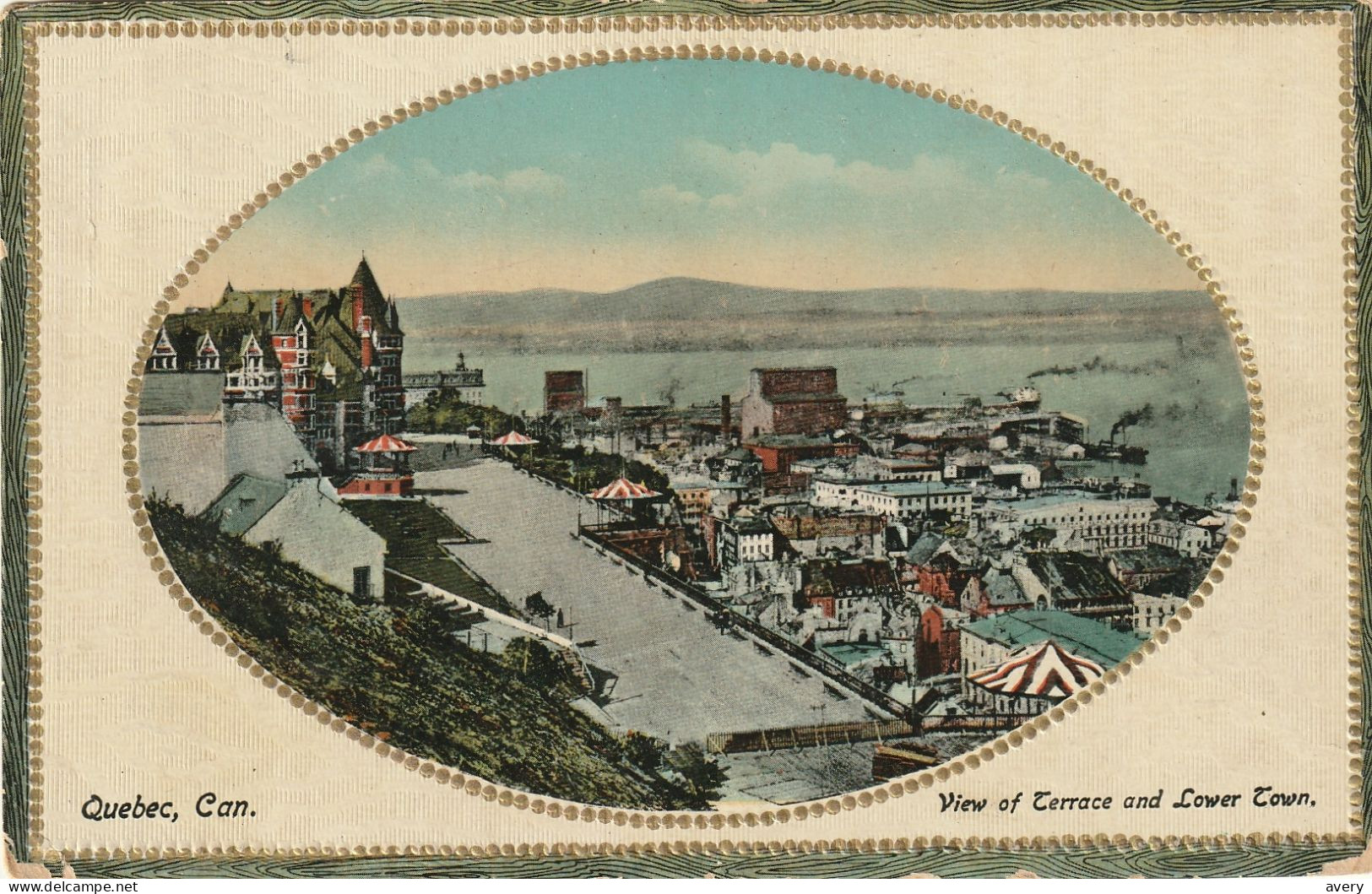 Vue De La Terrasse Et De La Basse-ville, Quebec, View Of Terrace And Lower Town - Québec - La Cité