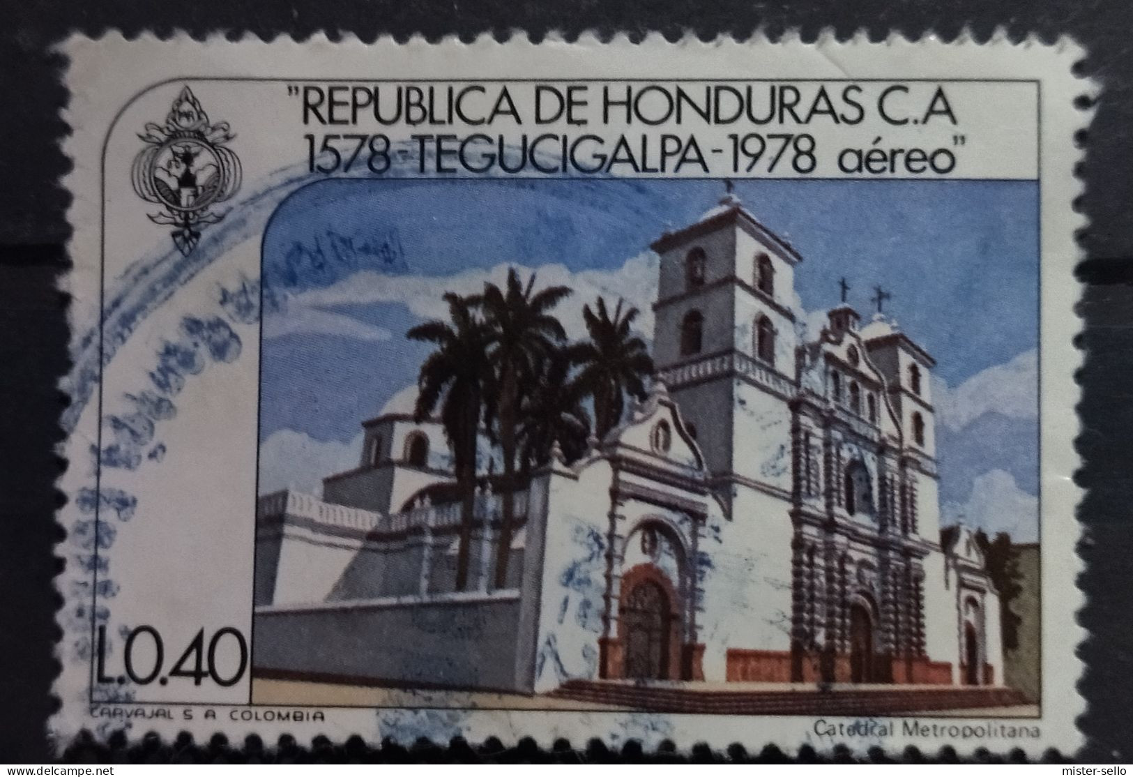 HONDURAS 1978 IV Centenario De La Fundación De Tegucigalpa. Aéreos. USADO - USED. - Venezuela