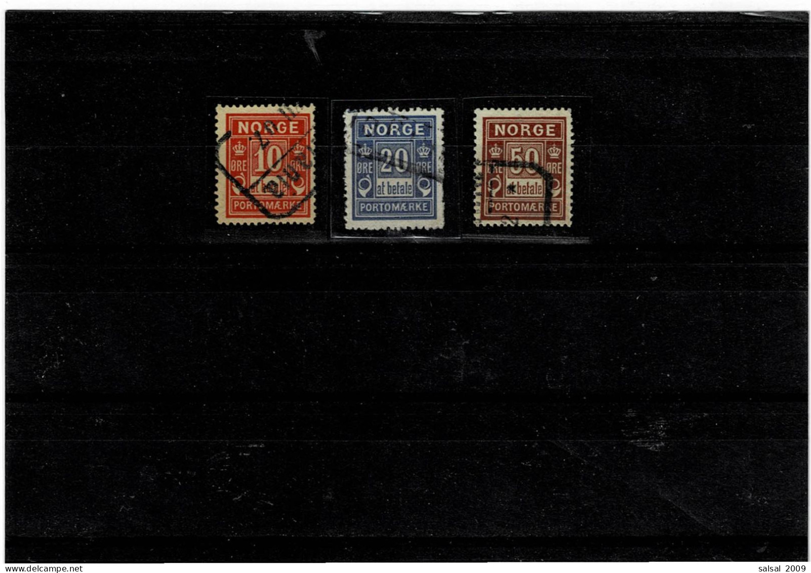 NORVEGIA ,"Segnatasse",usati ,qualita Splendida - Used Stamps