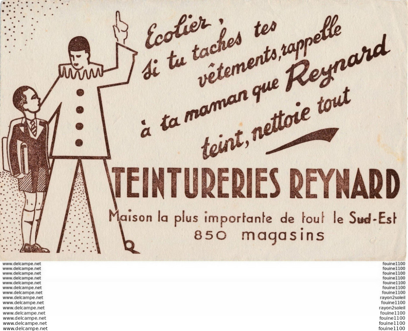 BUVARD Teinturerie  Reynard - Textile & Vestimentaire