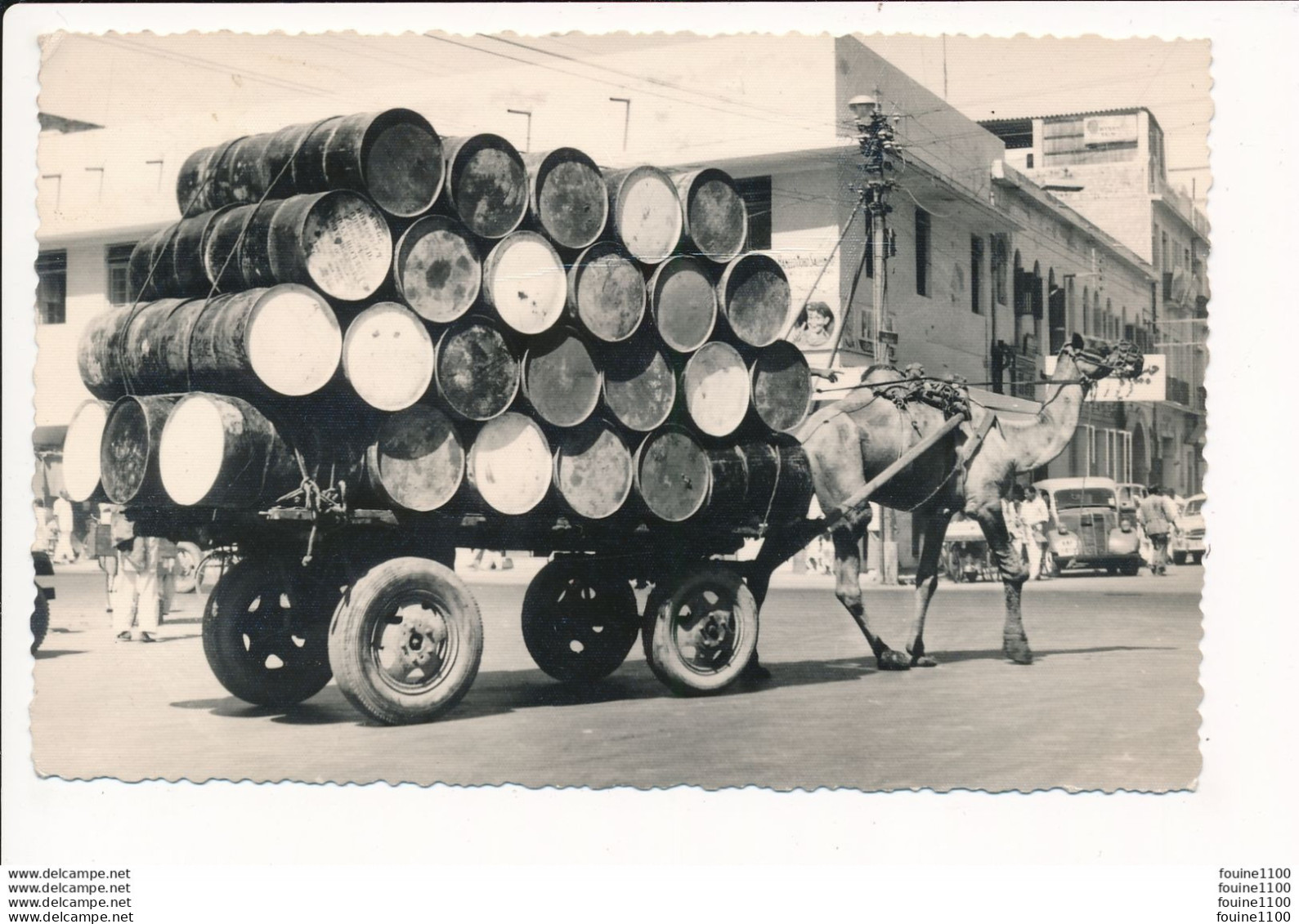 Camel Cart Karachi ( W. Pakistan ) Attelage De ( Chameau Ou Dromadère ) ( Format 9 X 14 Cm ) - Pakistan