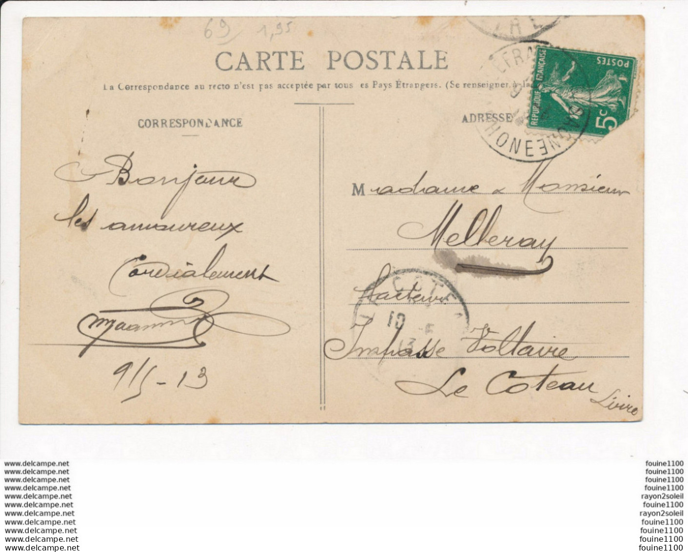 Carte De  GLEIZE    ( Recto Verso ) - Gleize