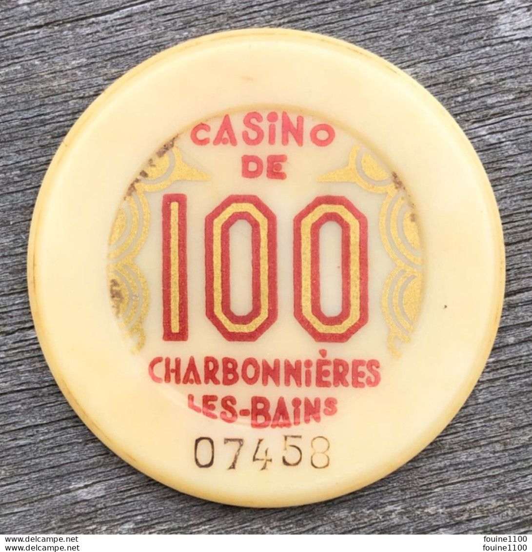 Jeton De Casino De CHARBONNIERES LES BAINS 100 - Casino