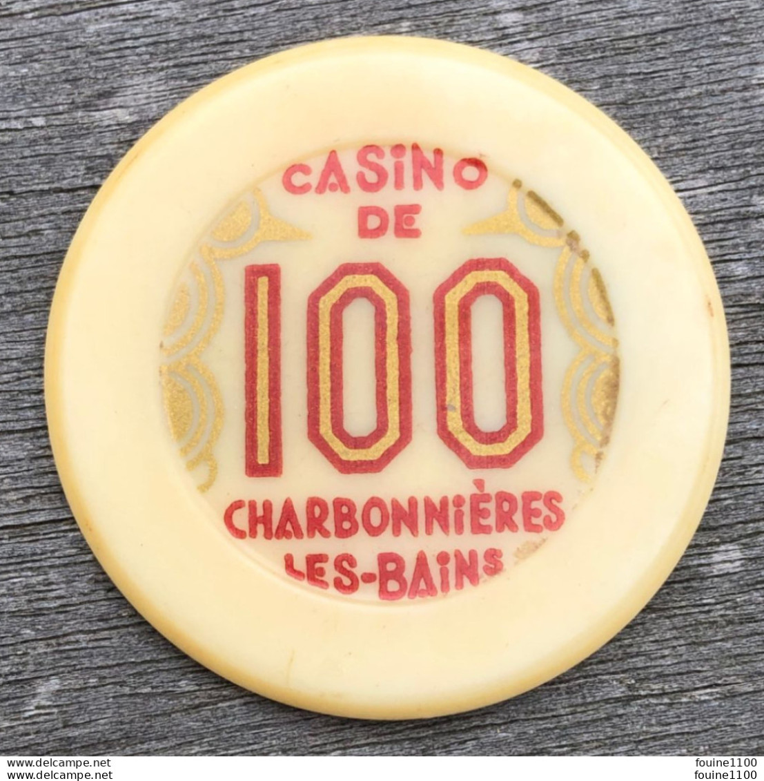 Jeton De Casino De CHARBONNIERES LES BAINS 100 - Casino