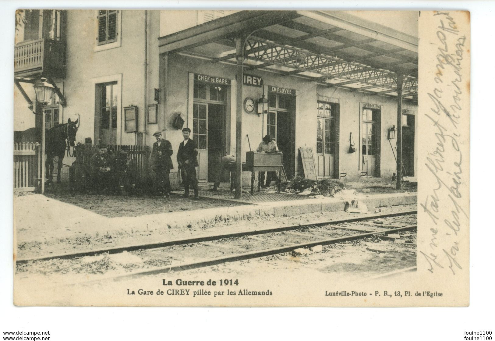 La Gare De CIREY Pillée Par Les Allemands ( Ruines De La Guerre De 1914 ) - Cirey Sur Vezouze