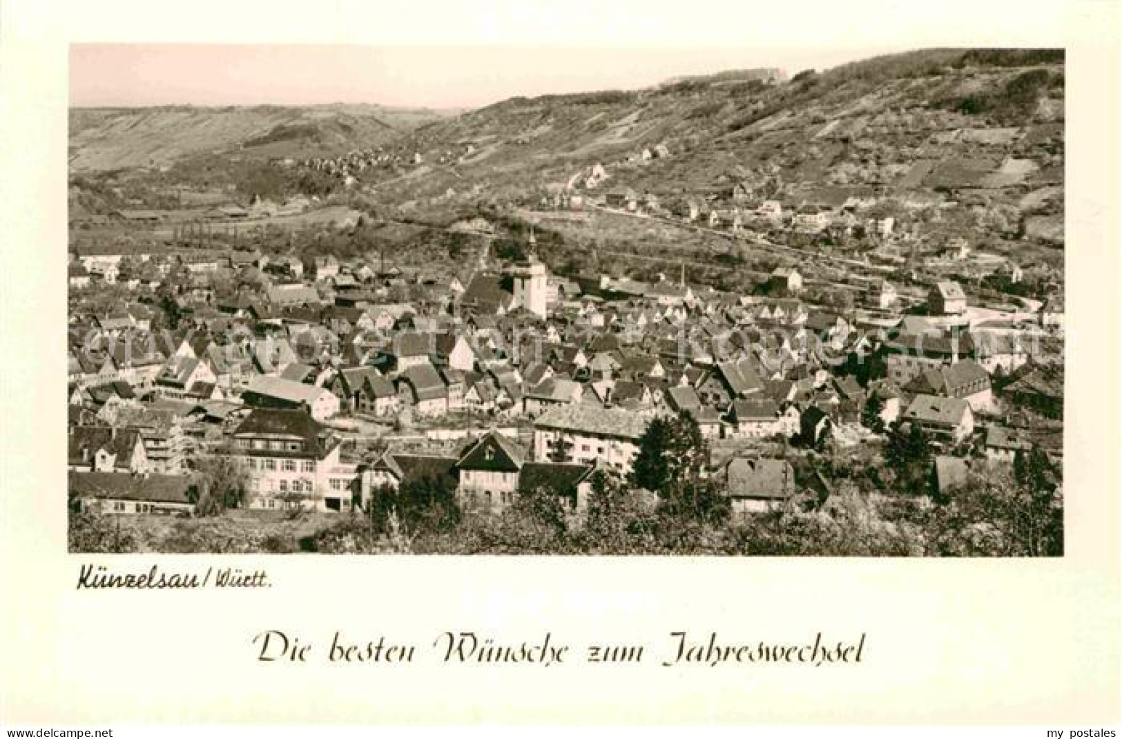 42864477 Kuenzelsau Neujahrskarte Panorama Kuenzelsau - Kuenzelsau