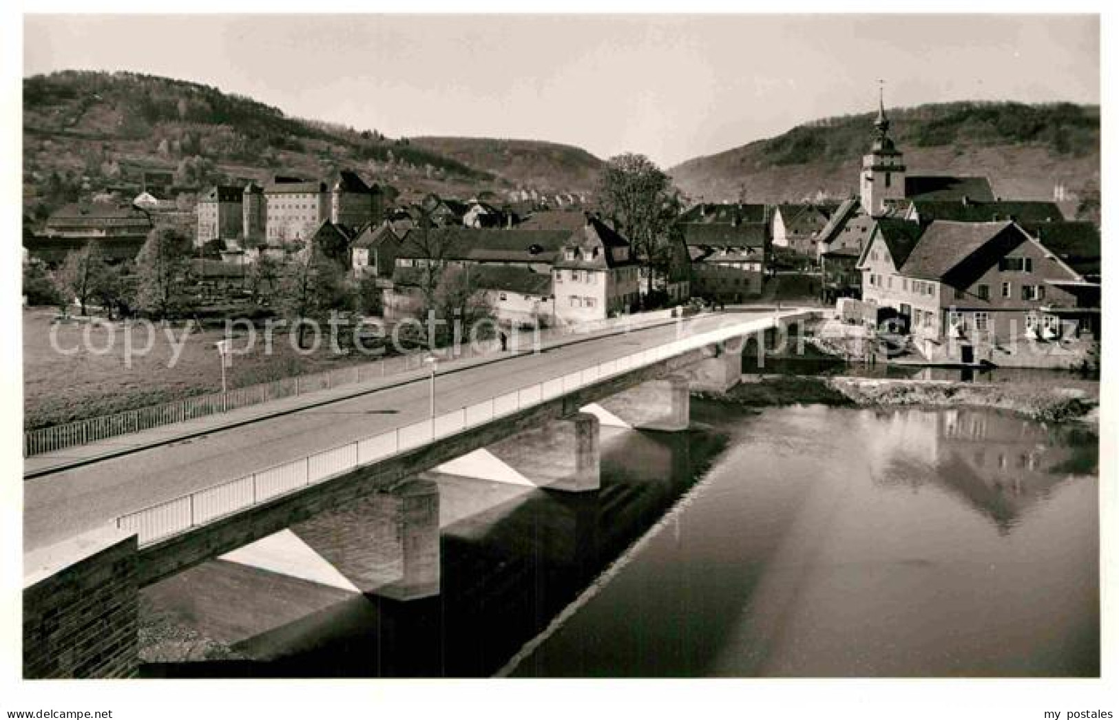 42864339 Kuenzelsau Bruecke Kirche Kuenzelsau - Kuenzelsau