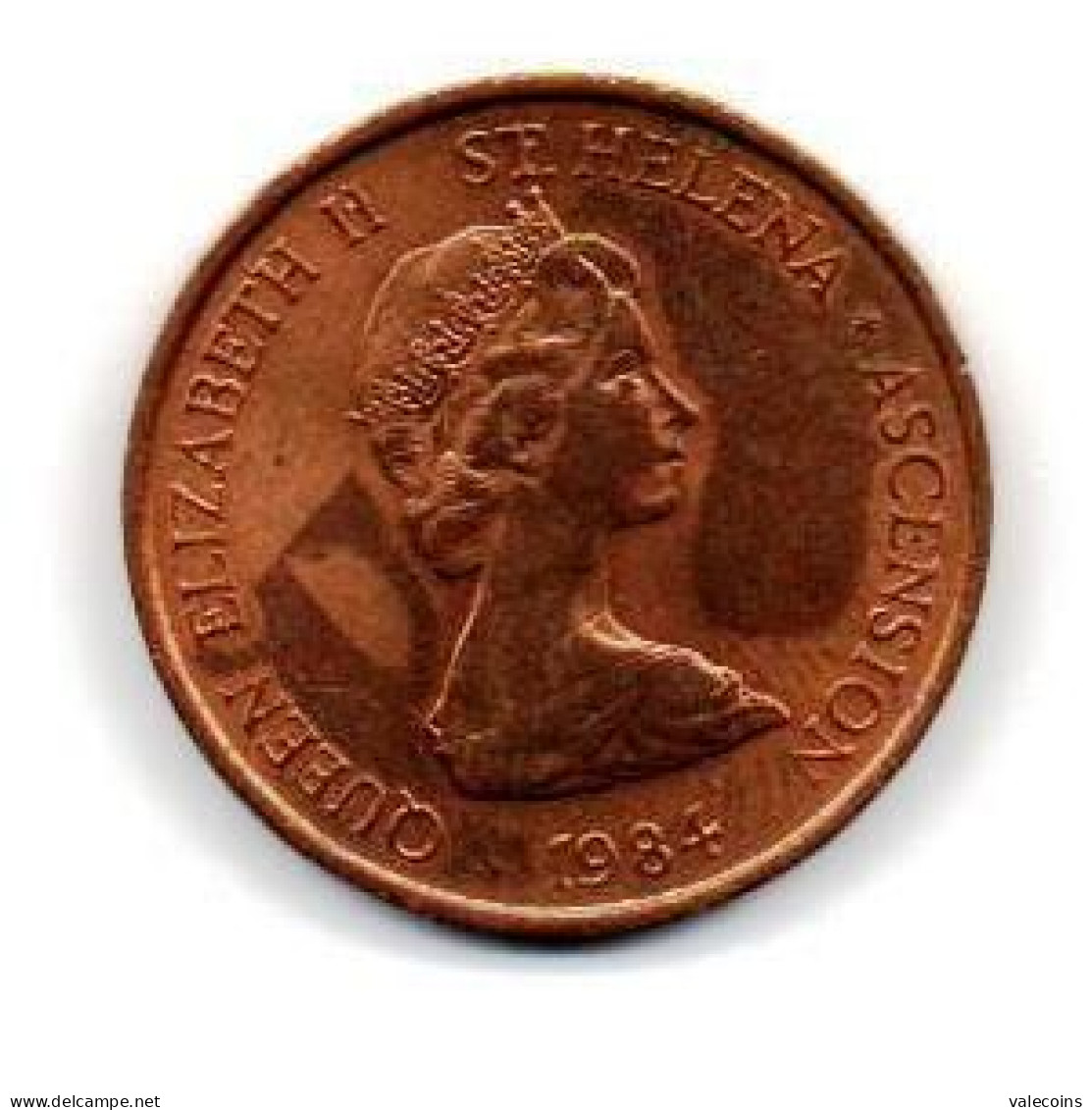 Saint Helena And Ascension - 1984 - 1 Penny - Elizabeth II 2nd Portrait - Tuna Fish - Circulated Coin XF    My Ref:OC3 - Kolonies