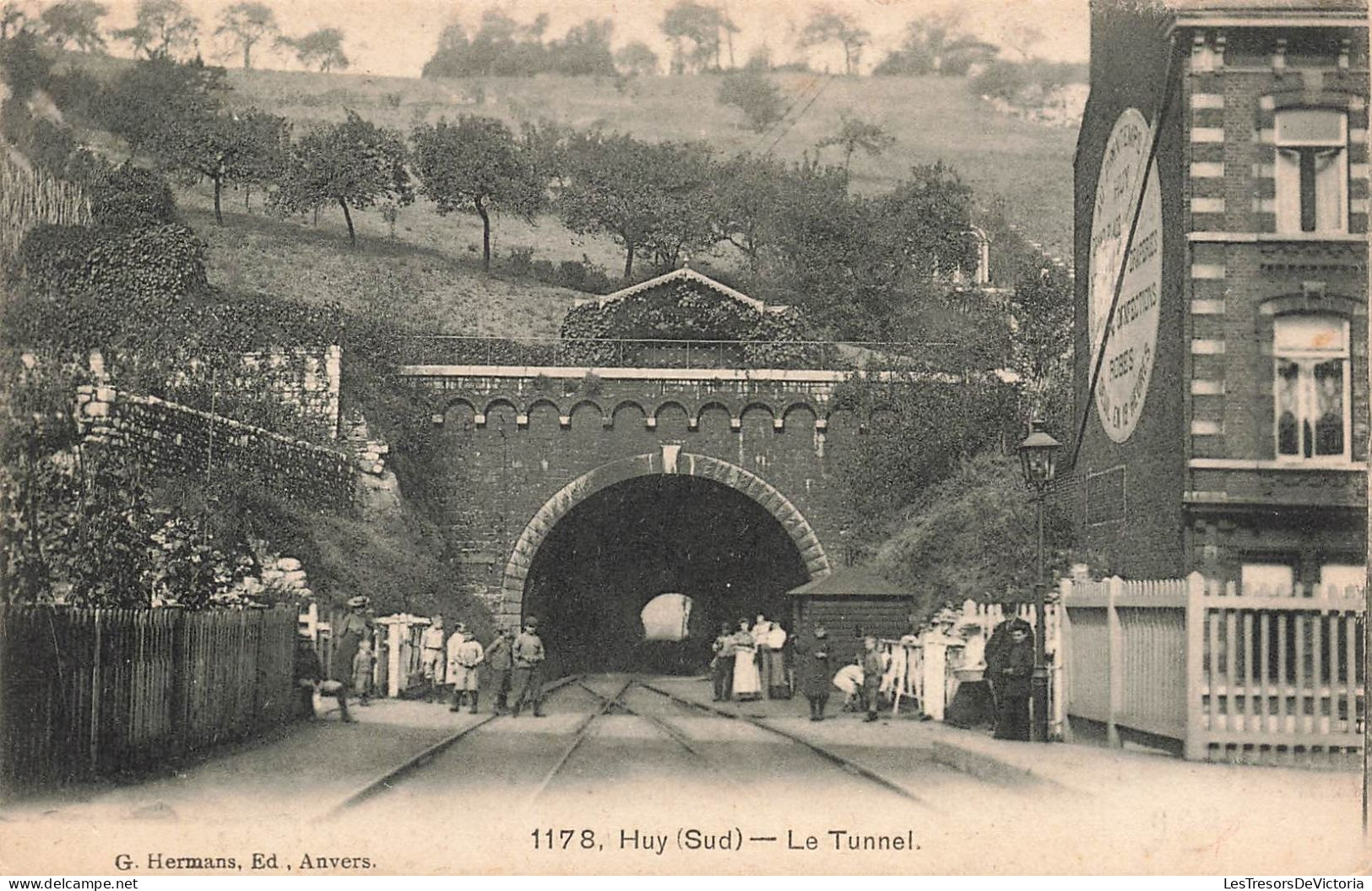 BELGIQUE - Huy (Sud) - Le Tunnel - G Hermans Edit Anvers - Chemins De Fer - Animé - Carte Postale Ancienne - Hoei